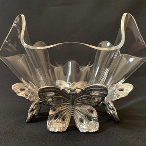 Butterfly Stand w/11” Acrylic Bowl - Arthur Court